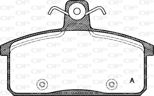 Open Parts BPA0128.50 - Bremžu uzliku kompl., Disku bremzes autospares.lv