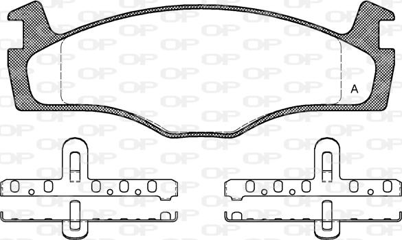 Open Parts BPA0171.00 - Brake Pad Set, disc brake www.autospares.lv