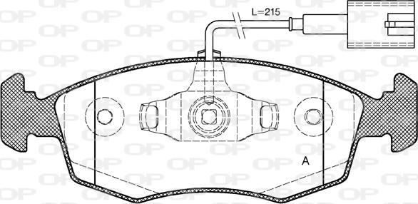 Open Parts BPA0172.52 - Bremžu uzliku kompl., Disku bremzes autospares.lv