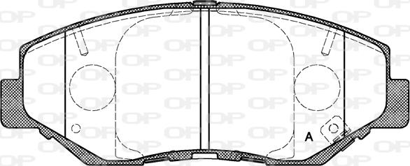 Open Parts BPA0899.00 - Тормозные колодки, дисковые, комплект www.autospares.lv