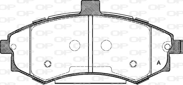 Open Parts BPA0893.02 - Bremžu uzliku kompl., Disku bremzes autospares.lv