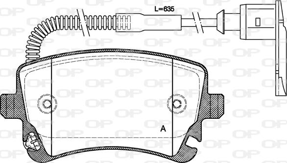 Open Parts BPA0897.02 - Bremžu uzliku kompl., Disku bremzes www.autospares.lv