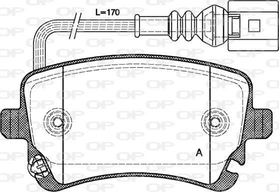 Open Parts BPA0897.11 - Bremžu uzliku kompl., Disku bremzes autospares.lv