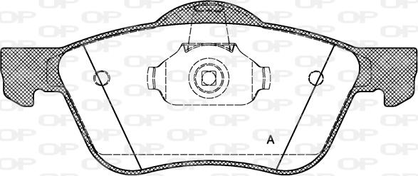 Open Parts BPA0844.00 - Bremžu uzliku kompl., Disku bremzes autospares.lv