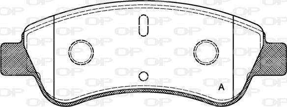 Open Parts BPA0840.10 - Тормозные колодки, дисковые, комплект www.autospares.lv