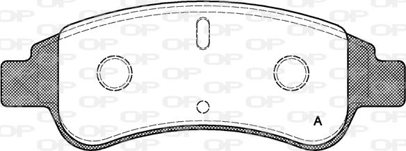 Open Parts BPA0840.30 - Тормозные колодки, дисковые, комплект www.autospares.lv