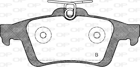 Open Parts BPA0842.30 - Bremžu uzliku kompl., Disku bremzes autospares.lv