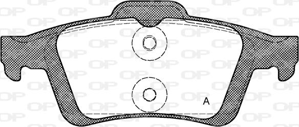 Open Parts BPA0842.30 - Bremžu uzliku kompl., Disku bremzes autospares.lv