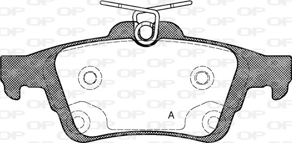 Open Parts BPA0842.70 - Bremžu uzliku kompl., Disku bremzes www.autospares.lv