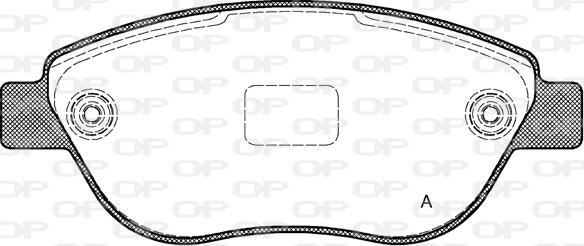 Open Parts BPA0859.10 - Тормозные колодки, дисковые, комплект www.autospares.lv