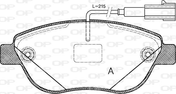 Open Parts BPA0859.12 - Bremžu uzliku kompl., Disku bremzes autospares.lv