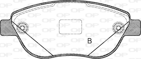 Open Parts BPA0859.12 - Bremžu uzliku kompl., Disku bremzes autospares.lv