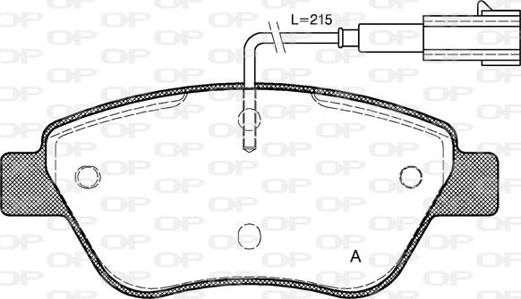 Open Parts BPA0858.01 - Brake Pad Set, disc brake www.autospares.lv