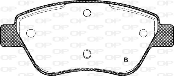 Open Parts BPA0858.01 - Brake Pad Set, disc brake www.autospares.lv