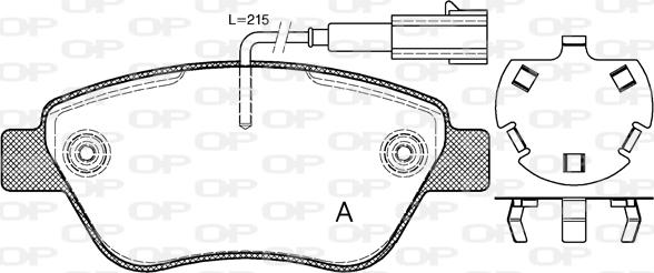 Open Parts BPA0858.32 - Brake Pad Set, disc brake www.autospares.lv