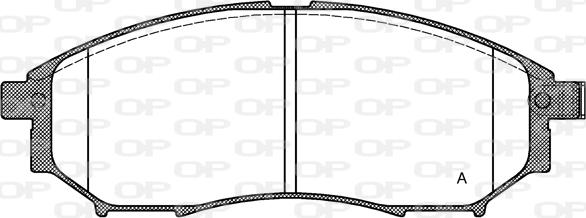 Open Parts BPA0852.14 - Brake Pad Set, disc brake www.autospares.lv