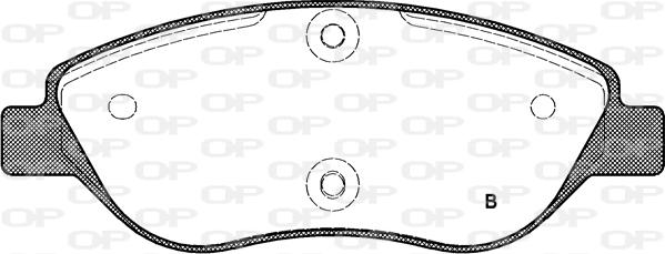 Open Parts BPA0860.01 - Bremžu uzliku kompl., Disku bremzes autospares.lv