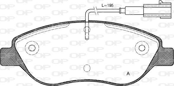 Open Parts BPA0860.01 - Bremžu uzliku kompl., Disku bremzes autospares.lv