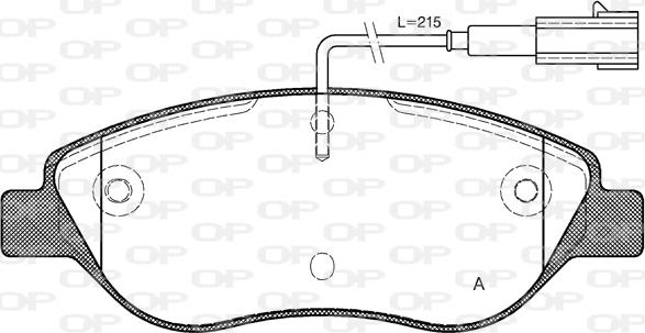 Open Parts BPA0860.02 - Bremžu uzliku kompl., Disku bremzes autospares.lv