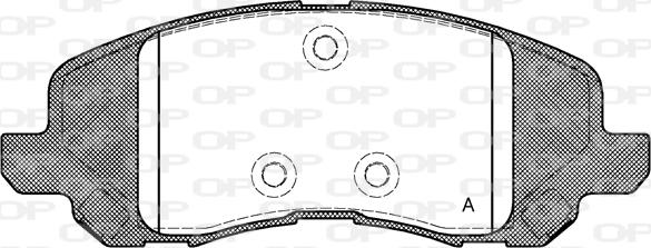 Open Parts BPA0804.20 - Тормозные колодки, дисковые, комплект www.autospares.lv