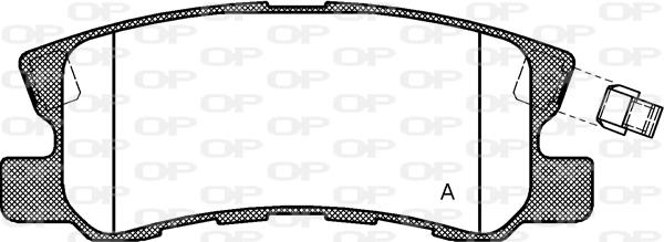 Open Parts BPA0803.02 - Bremžu uzliku kompl., Disku bremzes www.autospares.lv