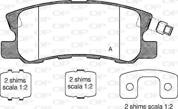 Open Parts BPA0803.22 - Brake Pad Set, disc brake www.autospares.lv