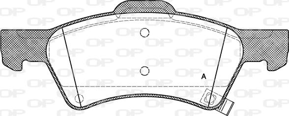 Open Parts BPA0810.02 - Bremžu uzliku kompl., Disku bremzes autospares.lv