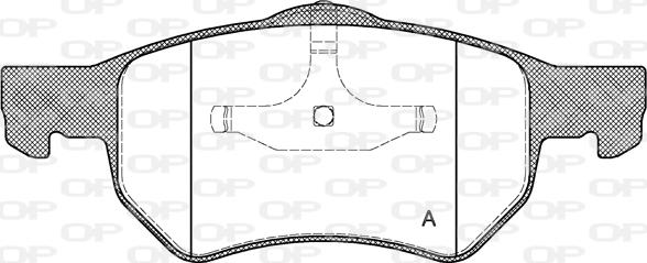 Open Parts BPA0882.00 - Bremžu uzliku kompl., Disku bremzes autospares.lv