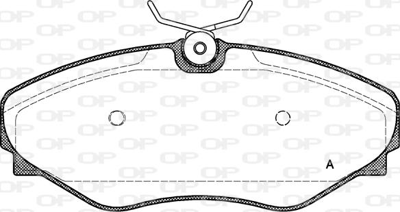 Open Parts BPA0834.20 - Bremžu uzliku kompl., Disku bremzes autospares.lv