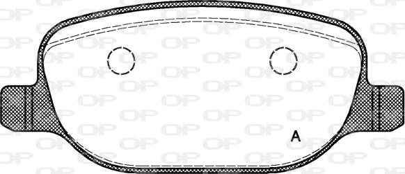 Open Parts BPA0878.00 - Тормозные колодки, дисковые, комплект www.autospares.lv