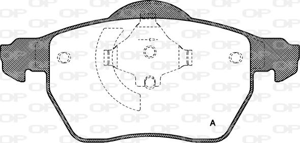 Open Parts BPA0390.50 - Brake Pad Set, disc brake www.autospares.lv