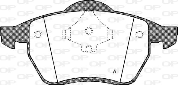 Open Parts BPA0390.00 - Brake Pad Set, disc brake www.autospares.lv