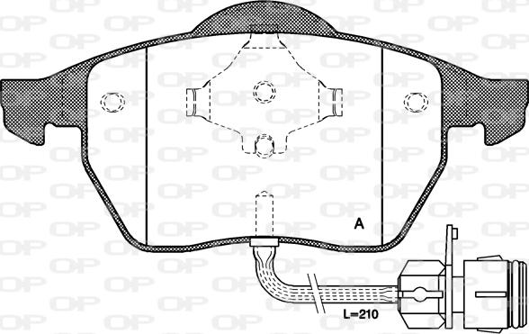 Open Parts BPA0390.02 - Bremžu uzliku kompl., Disku bremzes autospares.lv