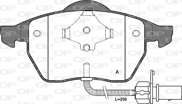 Open Parts BPA0390.11 - Bremžu uzliku kompl., Disku bremzes www.autospares.lv