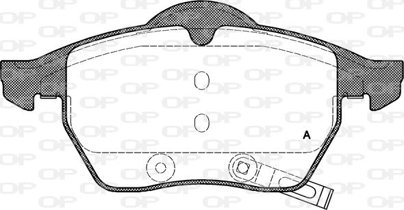 Open Parts BPA0390.32 - Bremžu uzliku kompl., Disku bremzes autospares.lv