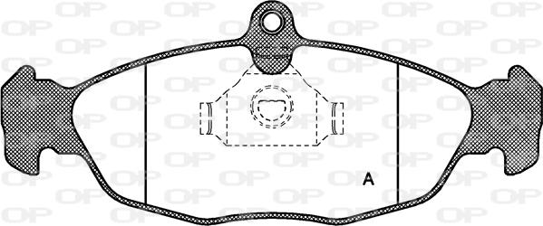 Open Parts BPA0393.00 - Bremžu uzliku kompl., Disku bremzes autospares.lv