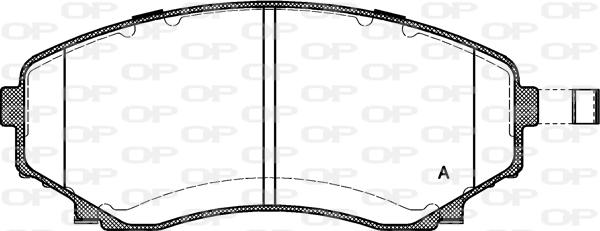 Open Parts BPA0397.22 - Brake Pad Set, disc brake www.autospares.lv