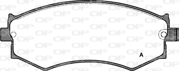 Open Parts BPA0350.04 - Тормозные колодки, дисковые, комплект www.autospares.lv