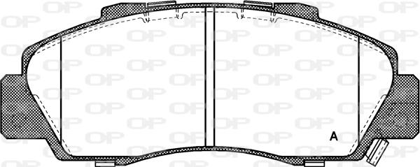 Open Parts BPA0351.32 - Brake Pad Set, disc brake www.autospares.lv