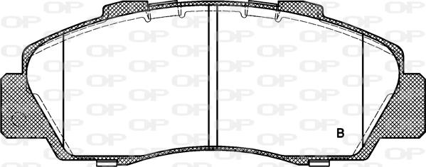 Open Parts BPA0351.32 - Bremžu uzliku kompl., Disku bremzes autospares.lv