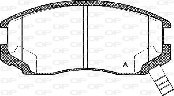 Open Parts BPA0357.22 - Brake Pad Set, disc brake www.autospares.lv