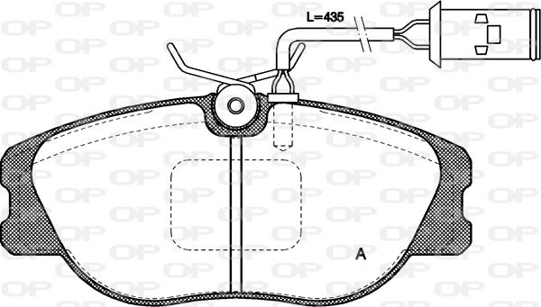 Open Parts BPA0305.02 - Brake Pad Set, disc brake www.autospares.lv