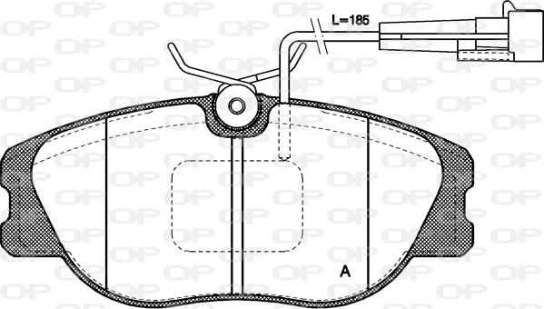 Open Parts BPA0305.12 - Brake Pad Set, disc brake www.autospares.lv