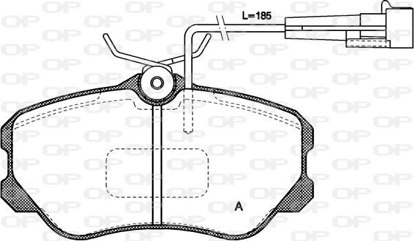 Open Parts BPA0303.02 - Bremžu uzliku kompl., Disku bremzes autospares.lv