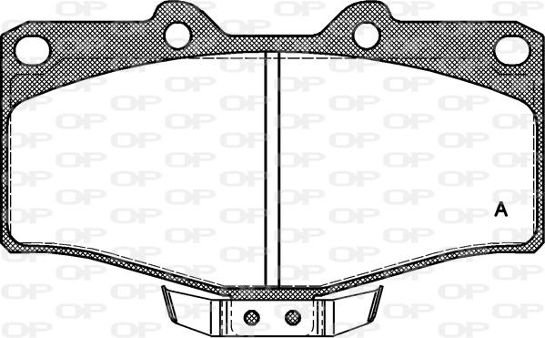 Open Parts BPA0315.04 - Brake Pad Set, disc brake www.autospares.lv