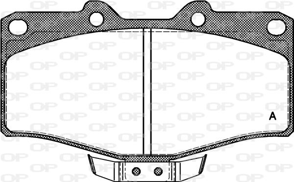 Open Parts BPA0315.14 - Bremžu uzliku kompl., Disku bremzes autospares.lv