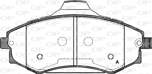 Open Parts BPA0318.03 - Bremžu uzliku kompl., Disku bremzes www.autospares.lv