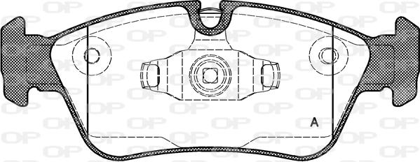 Open Parts BPA0384.60 - Bremžu uzliku kompl., Disku bremzes autospares.lv