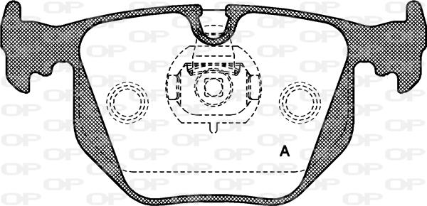 Open Parts BPA0381.20 - Brake Pad Set, disc brake www.autospares.lv