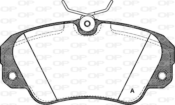 Open Parts BPA0382.00 - Brake Pad Set, disc brake www.autospares.lv